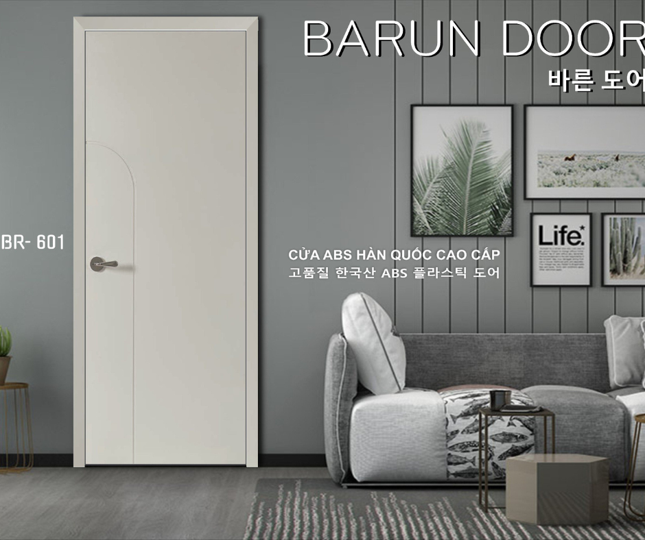 CỬA NHỰA ABS THIẾT KẾ BR-601 BARUN HÀN QUỐC 