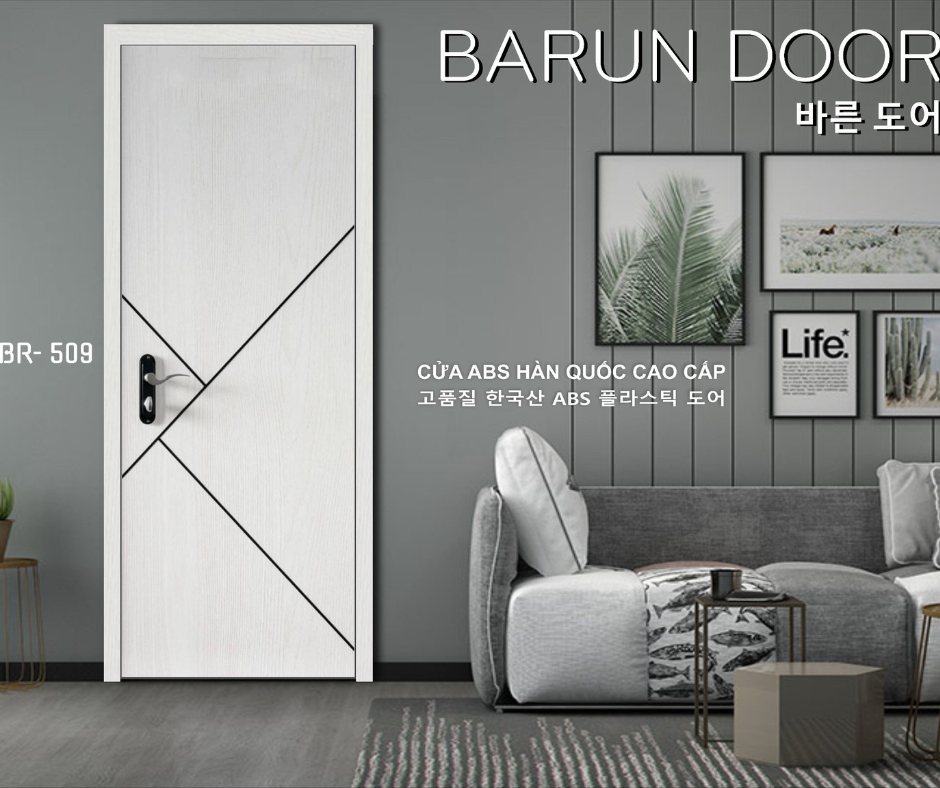 CỬA NHỰA ABS CNC BR-509 BARUN HÀN QUỐC  
