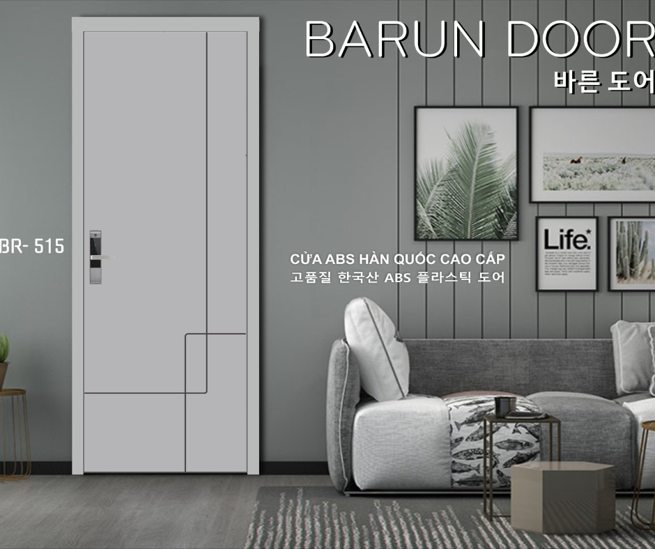 CỬA NHỰA ABS CNC BR-515 BARUN HÀN QUỐC