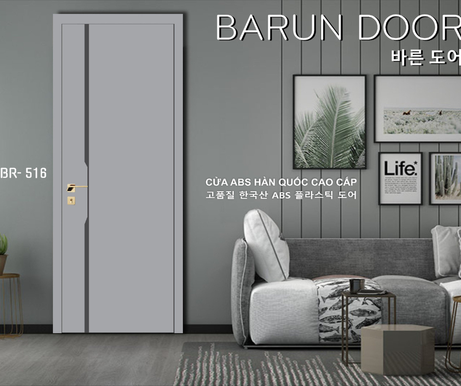 CỬA NHỰA ABS CNC BR-516 BARUN HÀN QUỐC
