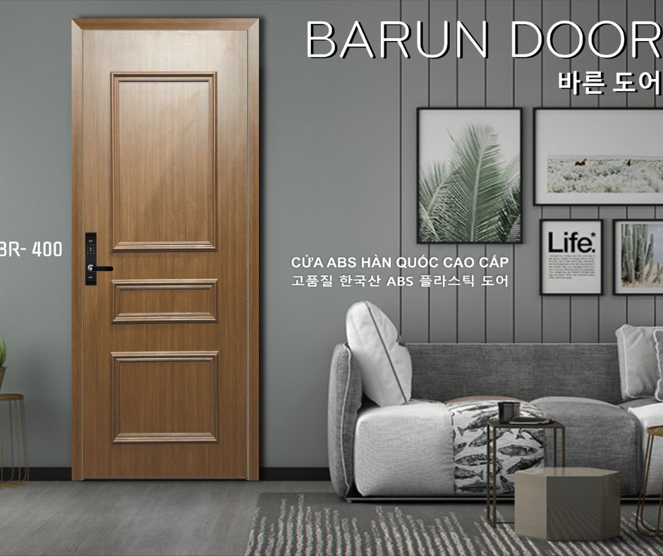 CỬA NHỰA ABS PHÀO NỔI BR-400 BARUN HÀN QUỐC