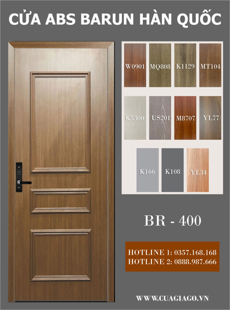 CỬA NHỰA ABS PHÀO NỔI BR-400 BARUN HÀN QUỐC