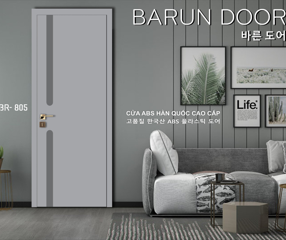 CỬA NHỰA ABS PHỐI MÀU BR-805 BARUN HÀN QUỐC