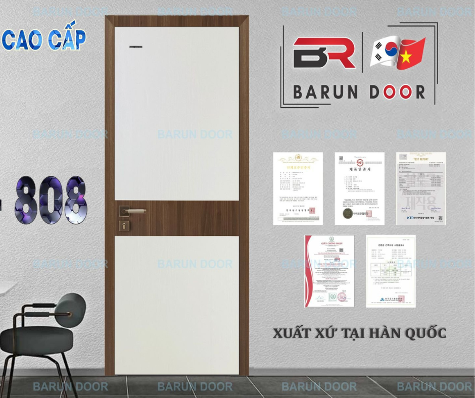 CỬA NHỰA ABS PHỐI MÀU BR-808 BARUN HÀN QUỐC